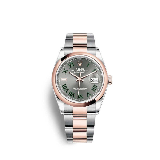 Datejust 36 Oystersteel and Everose gold Ref# 126201-0030