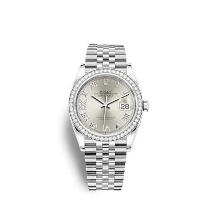 Datejust 36 Oystersteel and white gold Ref# 126284RBR-0021