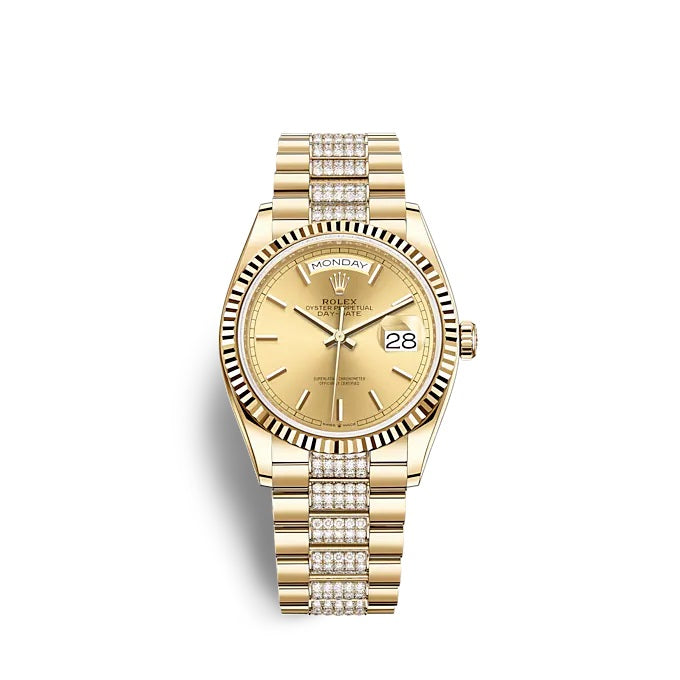 Day-Date 36 Yellow gold Ref# 128238-0046