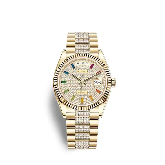 LOVE BRACELET, CLASSIC MODEL, 4 DIAMONDS & ROLEX DAY-DATE