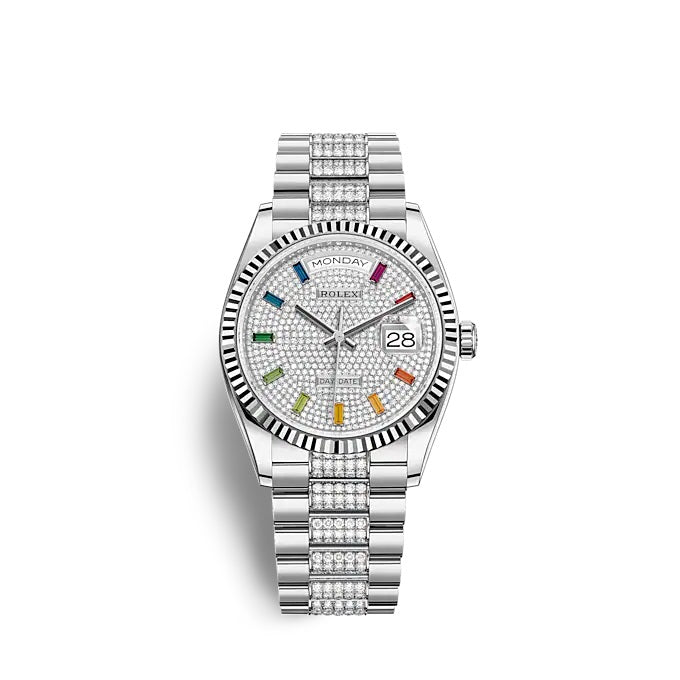 Day-Date 36 White gold Ref# 128239-0027