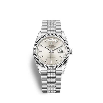 Day-Date 36 White gold, Ref# 128239-0025