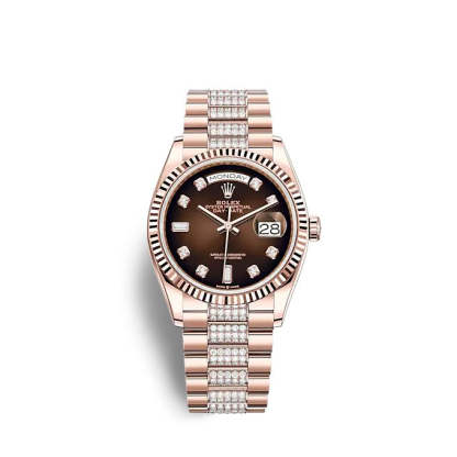 Day-Date 36 Everose gold Ref# 128235-0038