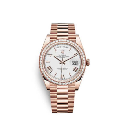 Day-Date 40 Everose gold Ref# 228345RBR-0012