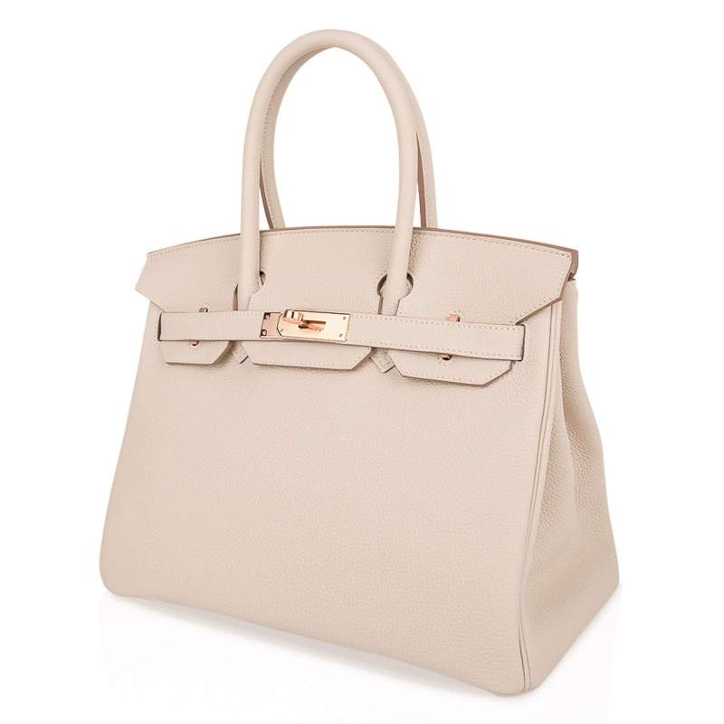 Birkin 30 Bag Craie Togo Leather with Rose Gold Hardware
