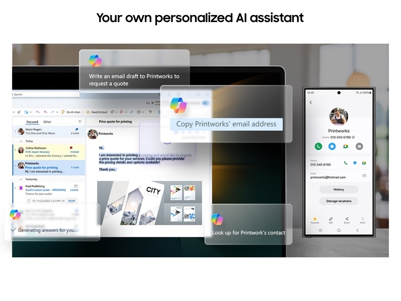 Galththaxy Book4 Pro Windows 11 Home | Intel® Core™ Ultra 7 |  Moonstone Gray