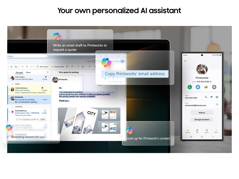 Galththaxy Book4 Pro Windows 11 Home | Intel® Core™ Ultra 7 |  Moonstone Gray