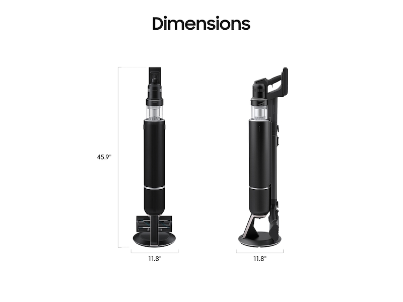 Bespoke Jet™ AI Cordless Stick Vacuum with All-in-One Clean Station® in Satin Black