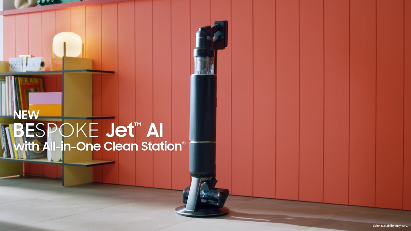 Bespoke Jet™ AI Cordless Stick Vacuum with All-in-One Clean Station® in Satin Black