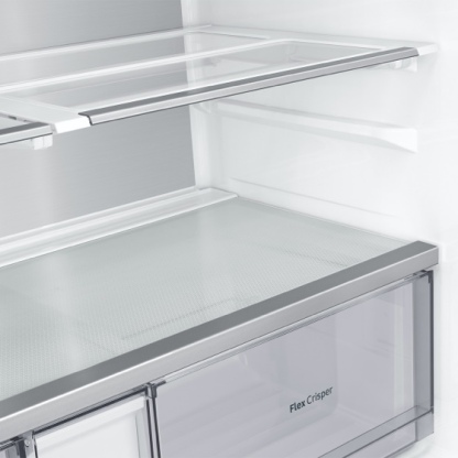 Bespoke 4-Door Flex™ Refrigerator (29 cu. ft.) with AI Family Hub™+ and AI Vision Inside™ in Stainless Steel