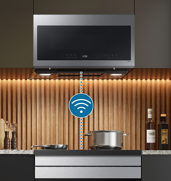 Wi-Fi Connectivity between Samsung Microwave and Samsung Range