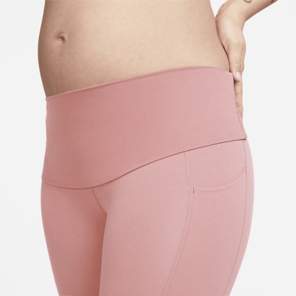 Zenvy (M) - Women's Gentle-Support High-Waisted 7/8 Leggings with Pockets (Maternity)