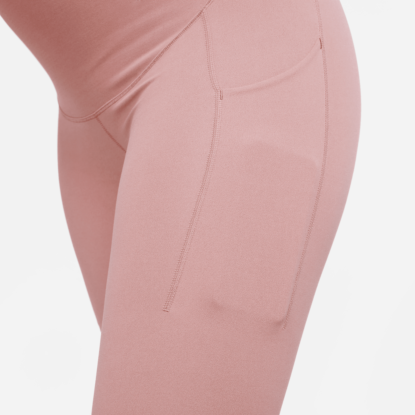 Zenvy (M) - Women's Gentle-Support High-Waisted 7/8 Leggings with Pockets (Maternity)