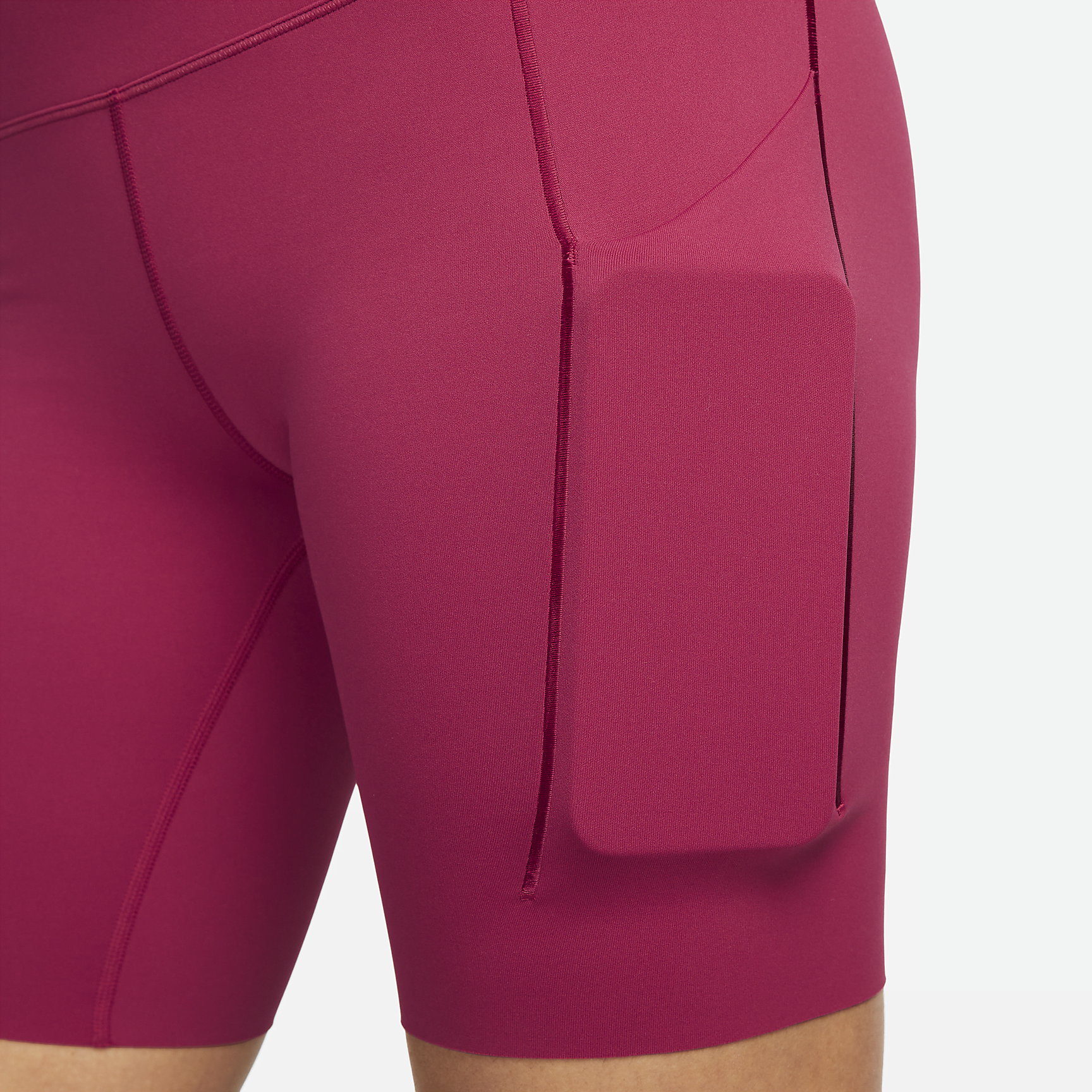 Universa - Women's Medium-Support High-Waisted 8" Biker Shorts with Pockets