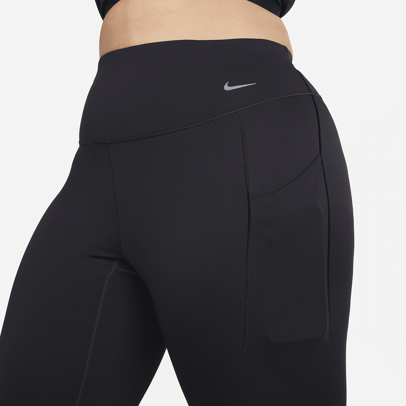 Universa - Women's Medium-Support High-Waisted 7/8 Leggings with Pockets (Plus Size)