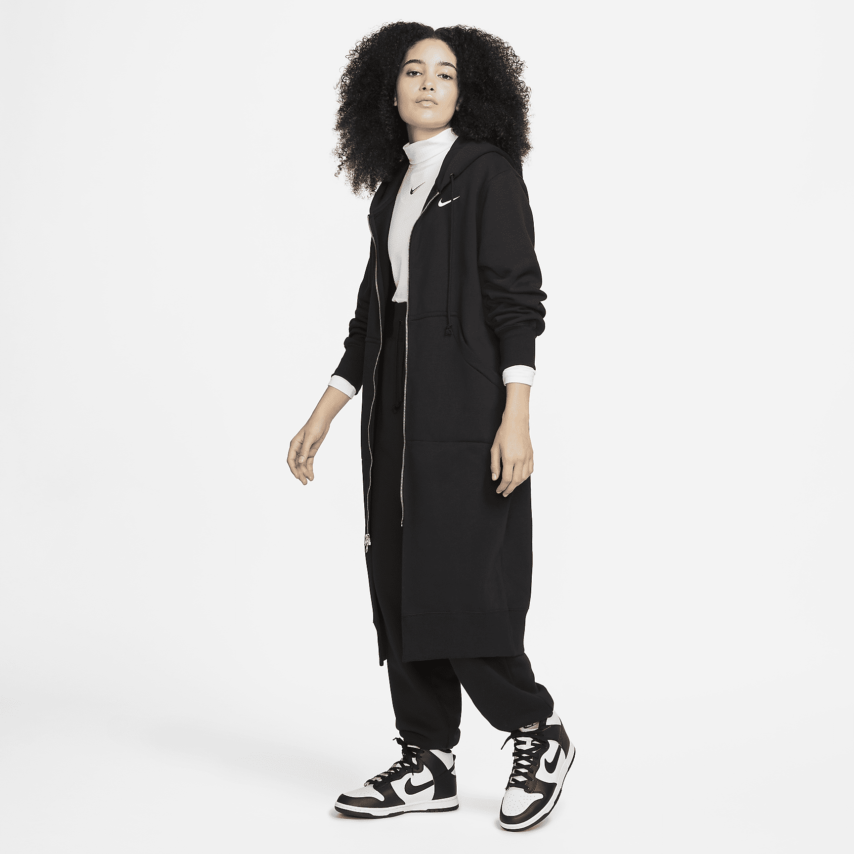 Sportswear Phoenix Fleece - Women's Oversized Long Full-Zip Hoodie