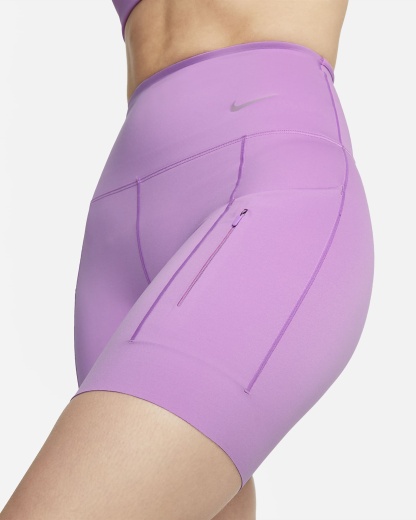 Women's Firm-Support High-Waisted 8" Biker Shorts with Pockets