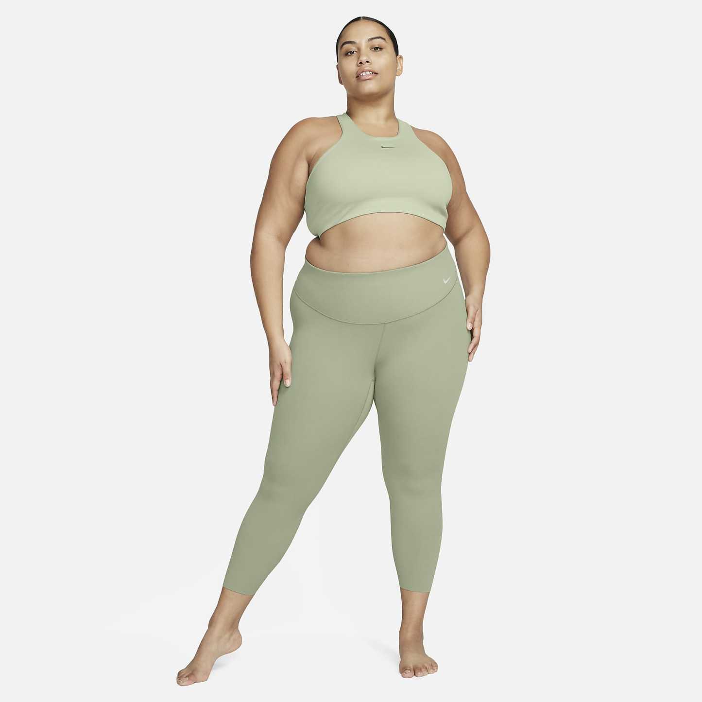 Zenvy - Women's Gentle-Support High-Waisted 7/8 Leggings (Plus Size)
