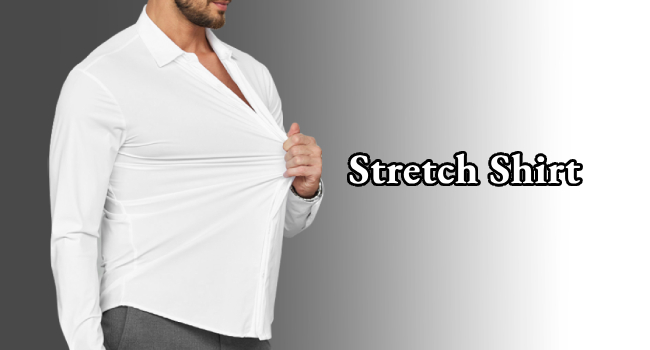 mens stretch button down shirts