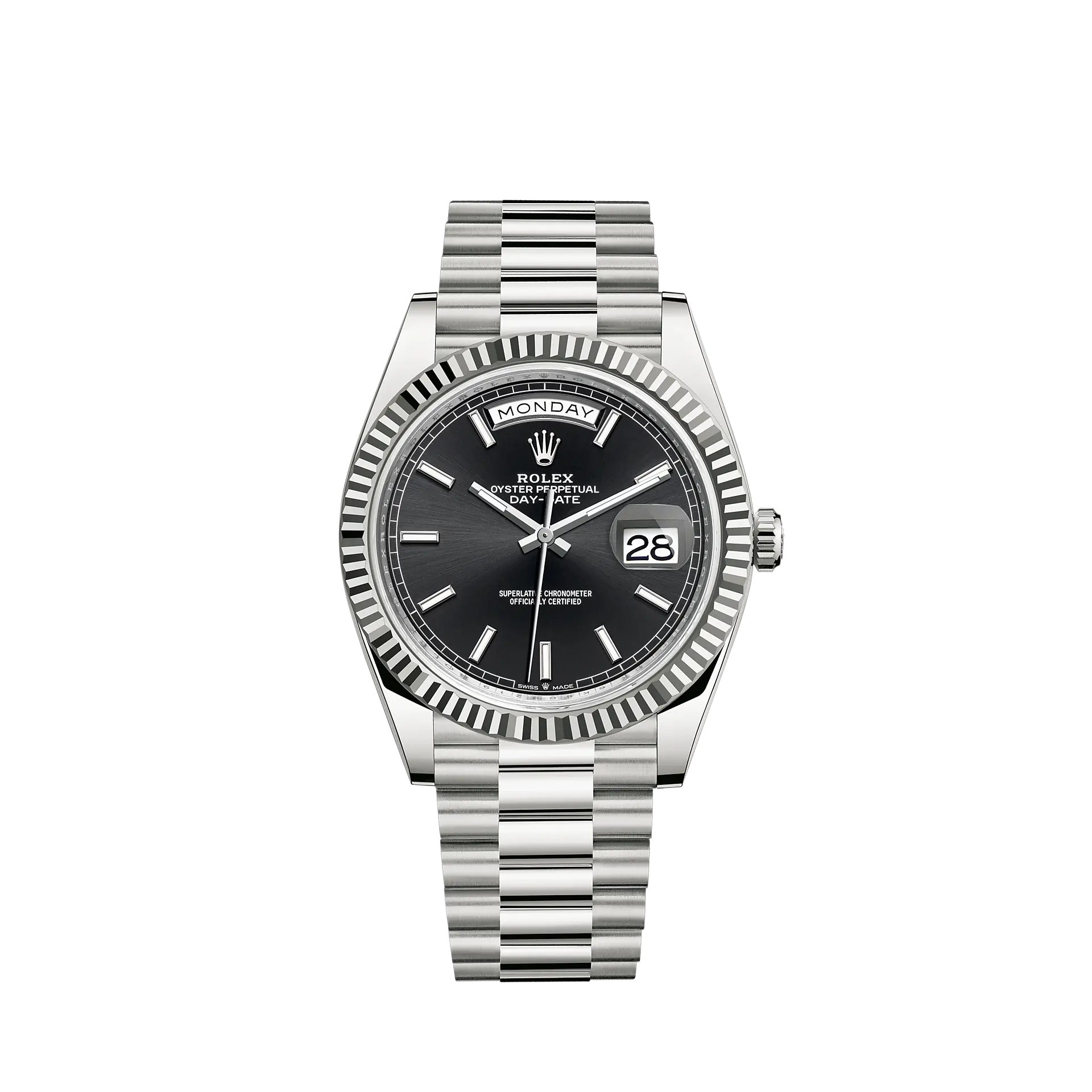 Rolex DayDate 40 Watch: 18K White Gold &ndash; M228239-0004