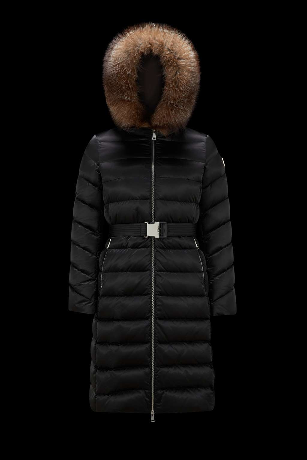 Doudoune longue en cuir