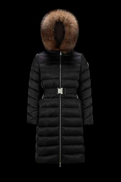 Doudoune longue en cuir