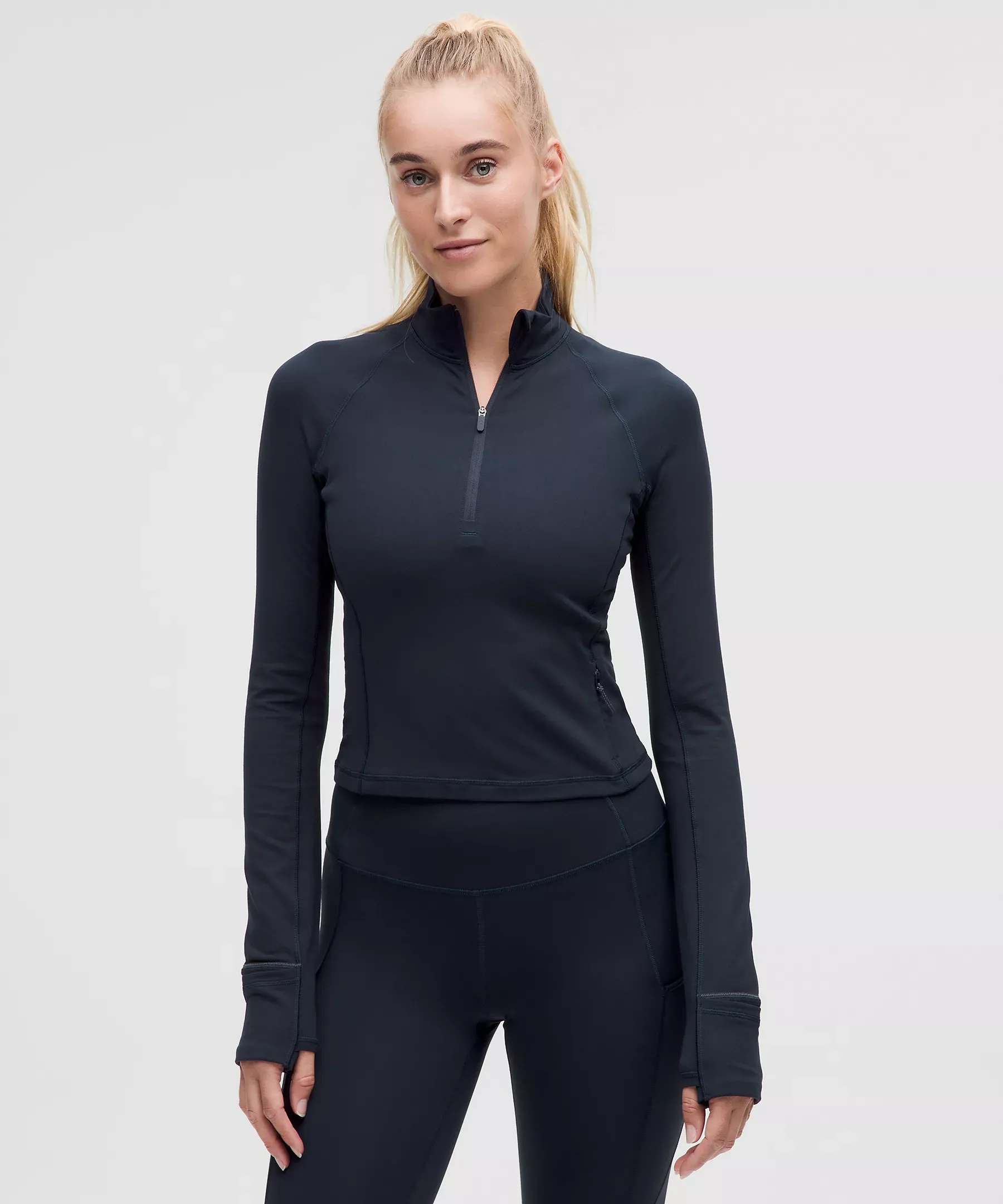 Lululemon 女士It's Rulu 升級版短版半拉鍊上衣