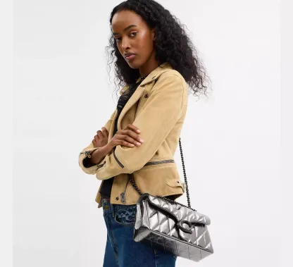 COACH 專櫃 Tabby 肩背包 26（絎縫款）