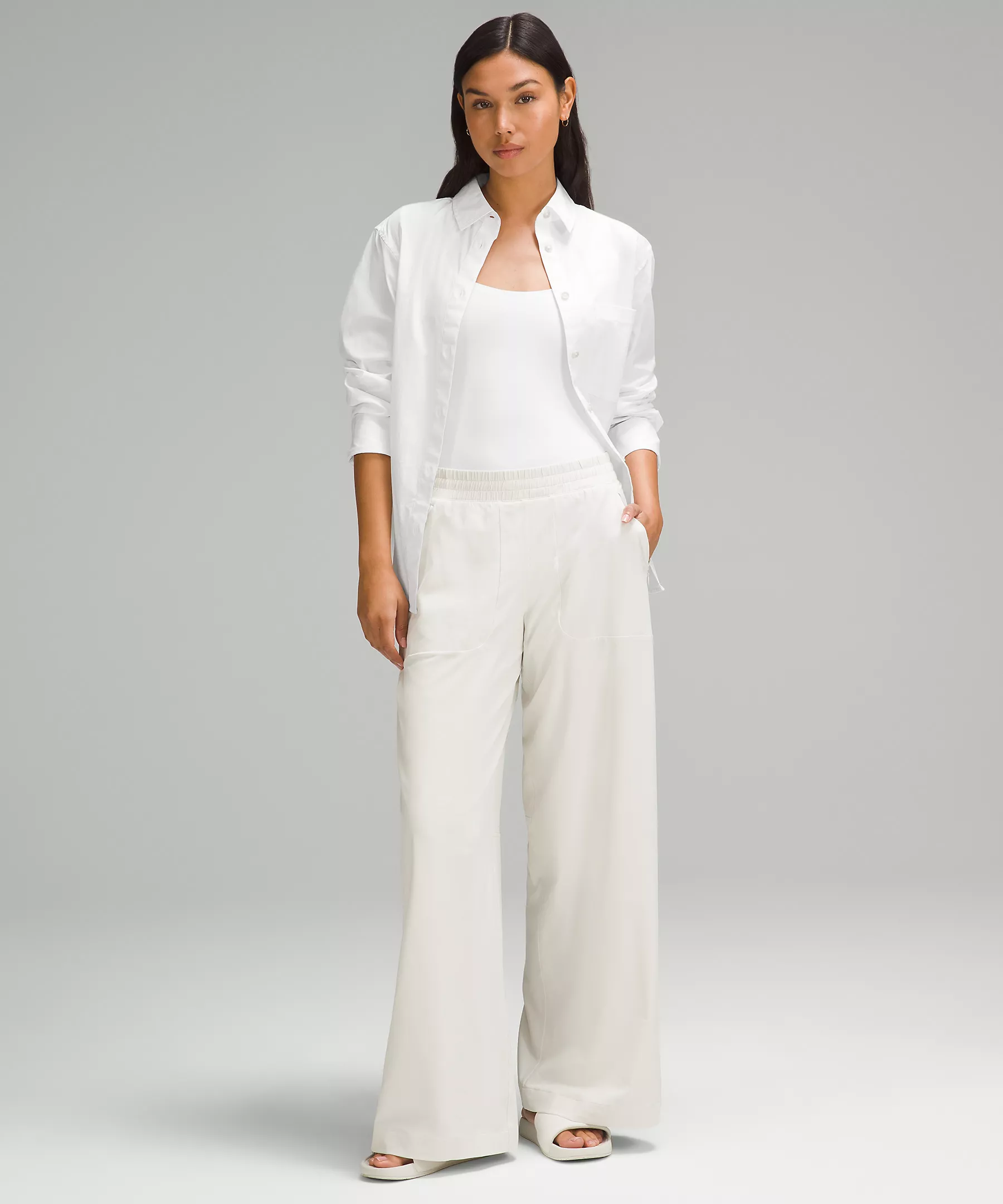 Lululemon 女士Wundermost 超柔 Nulu 方領無袖連身衣