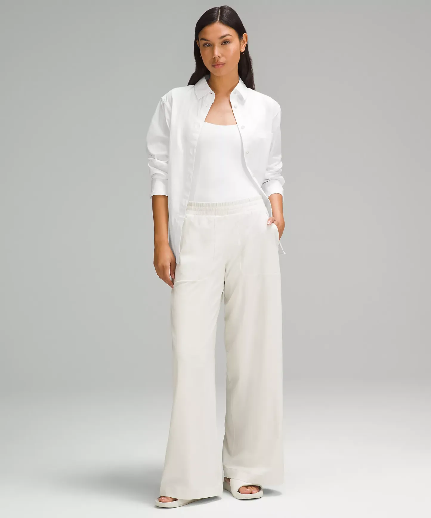 Lululemon 女士Wundermost 超柔 Nulu 方領無袖連身衣