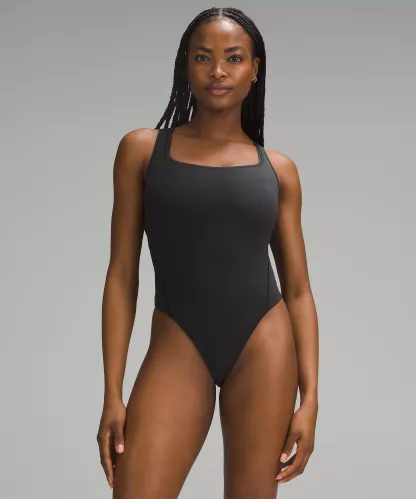 Lululemon 女士Wundermost 超柔 Nulu 方領無袖連身衣