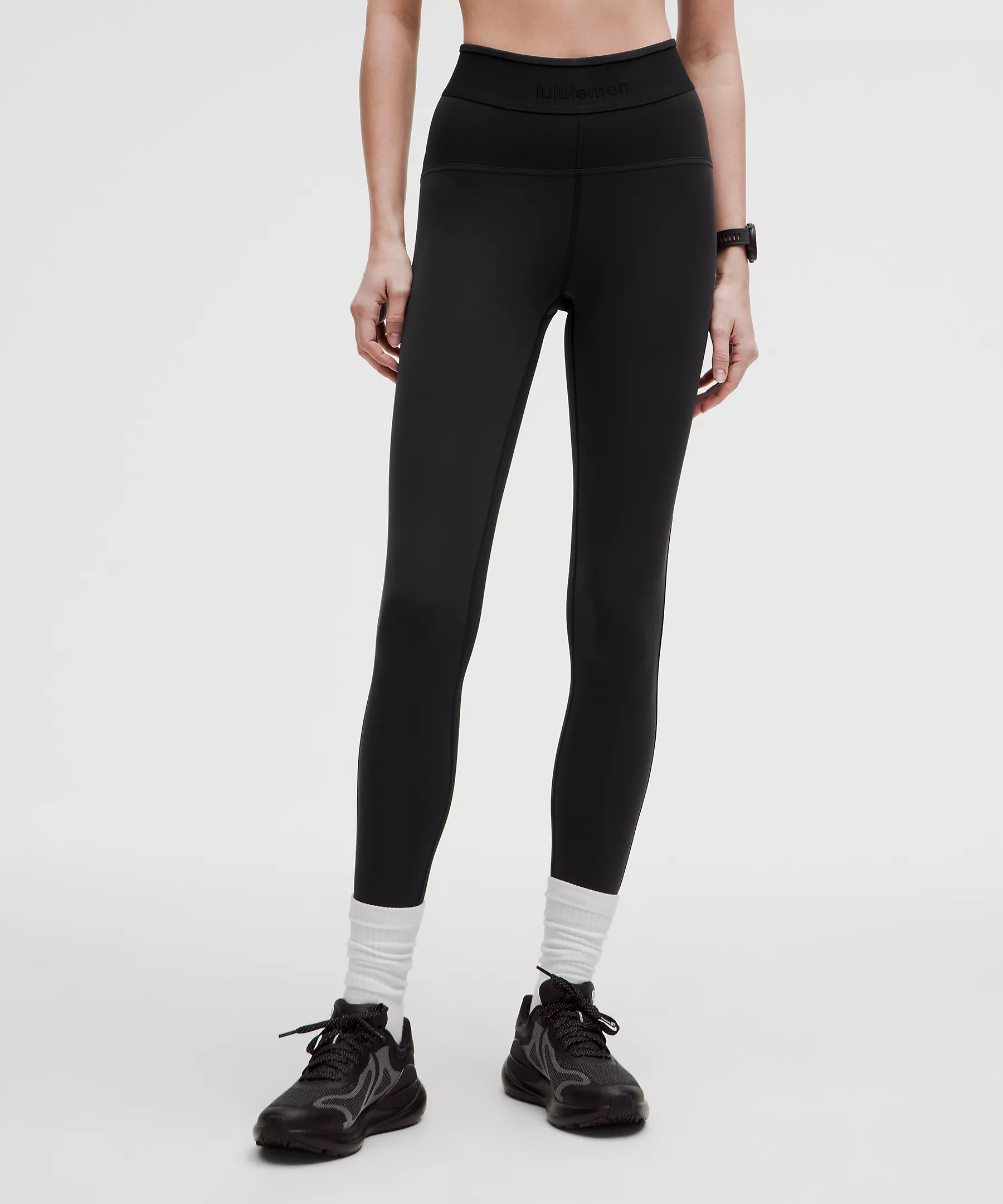 Lululemon 女士License to Train 高腰訓練緊身褲 25 吋（Logo 款）