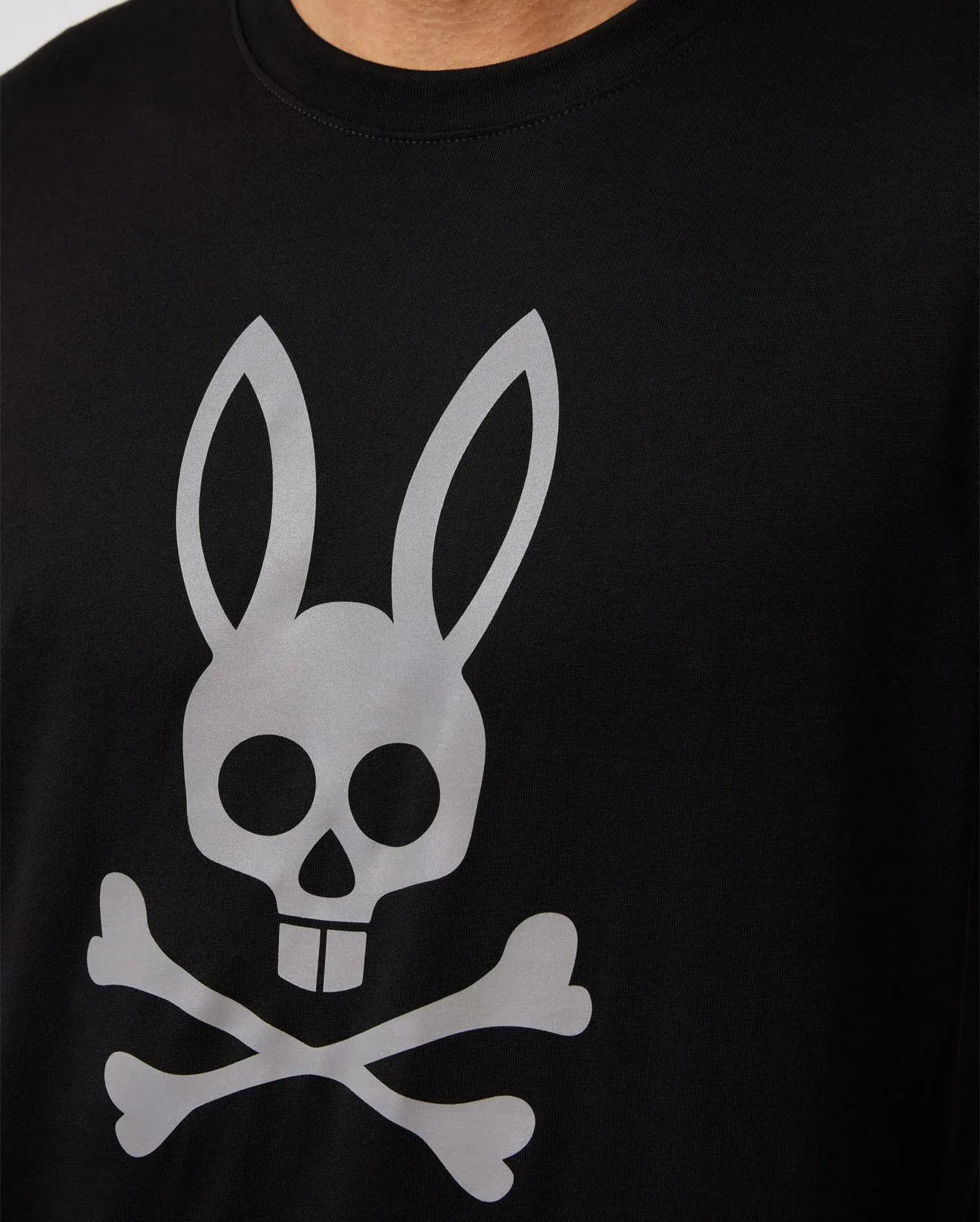 Psycho Bunny 男士 Woodstock 反光圖案 T 恤