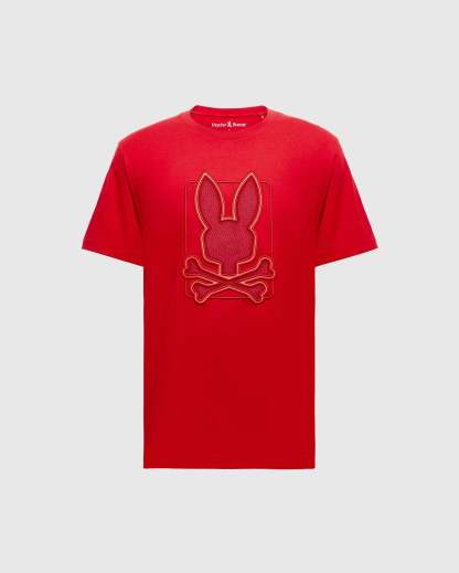 Psycho Bunny 男士 Pierce 刺繡圖案 T 恤