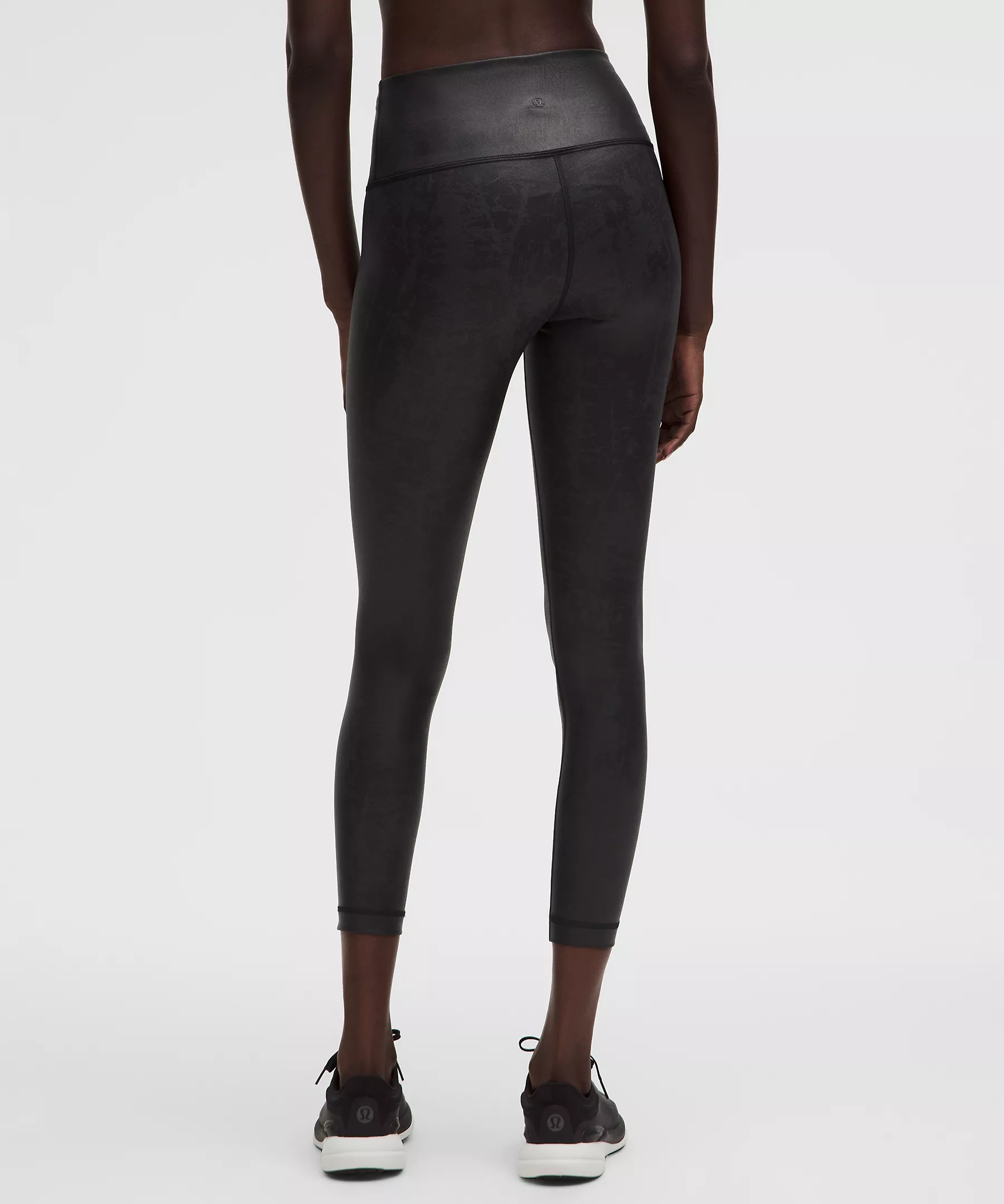 Lululemon 女士Wunder Train 高腰緊身褲 25 吋 – 霧面金屬光澤款（Matte Foil）