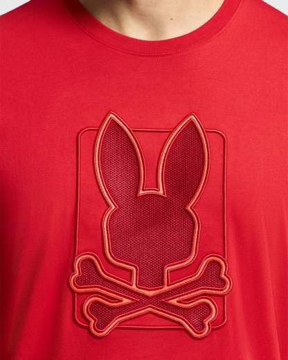 Psycho Bunny 男士 Pierce 刺繡圖案 T 恤