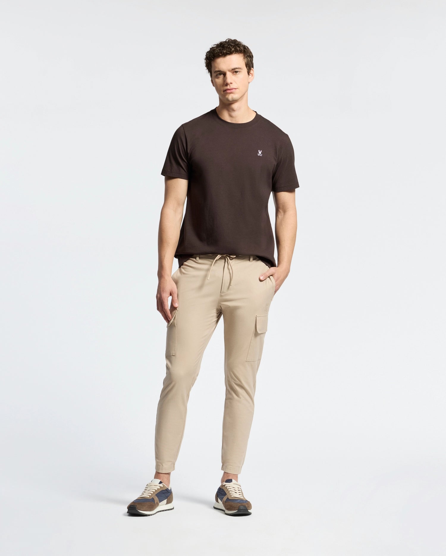 Psycho Bunny 男士 經典圓領 T 恤