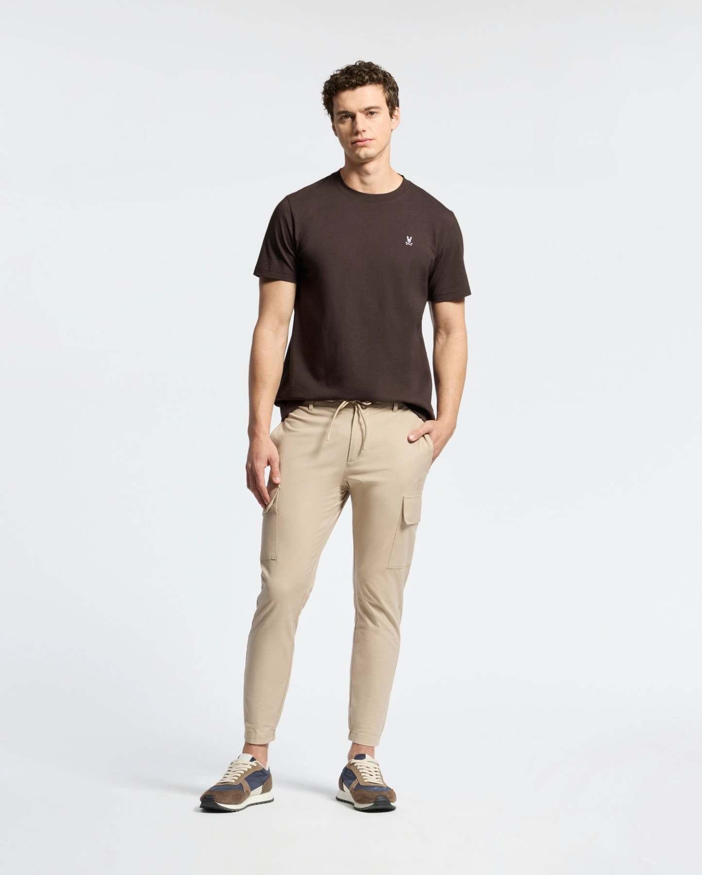 Psycho Bunny 男士 經典圓領 T 恤