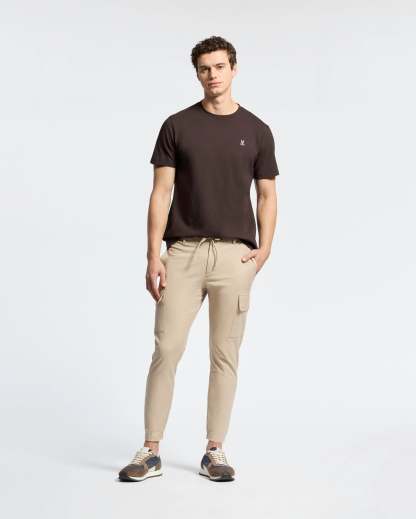 Psycho Bunny 男士 經典圓領 T 恤