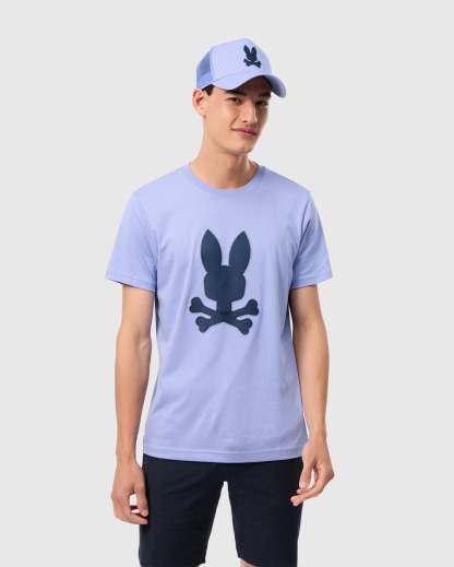 Psycho Bunny 男士 Riviera 圖案 T 恤