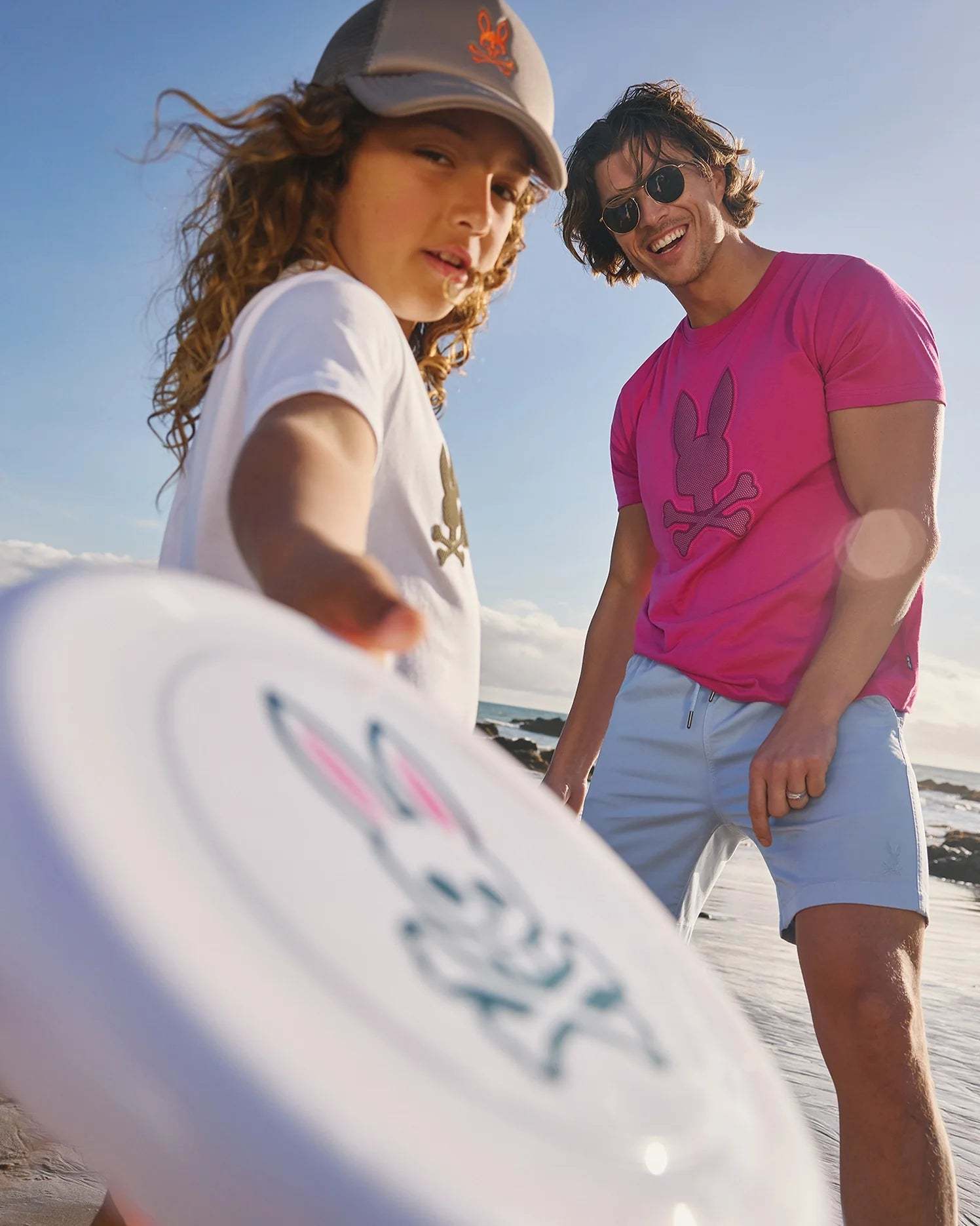 Psycho Bunny 男士 Riviera 圖案 T 恤