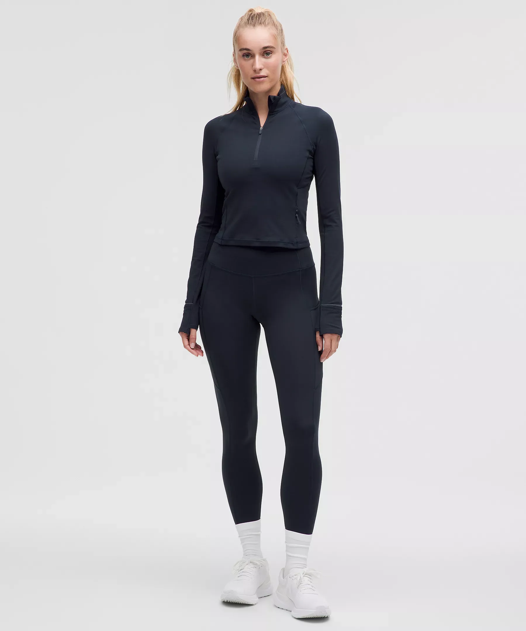 Lululemon 女士It's Rulu 升級版短版半拉鍊上衣