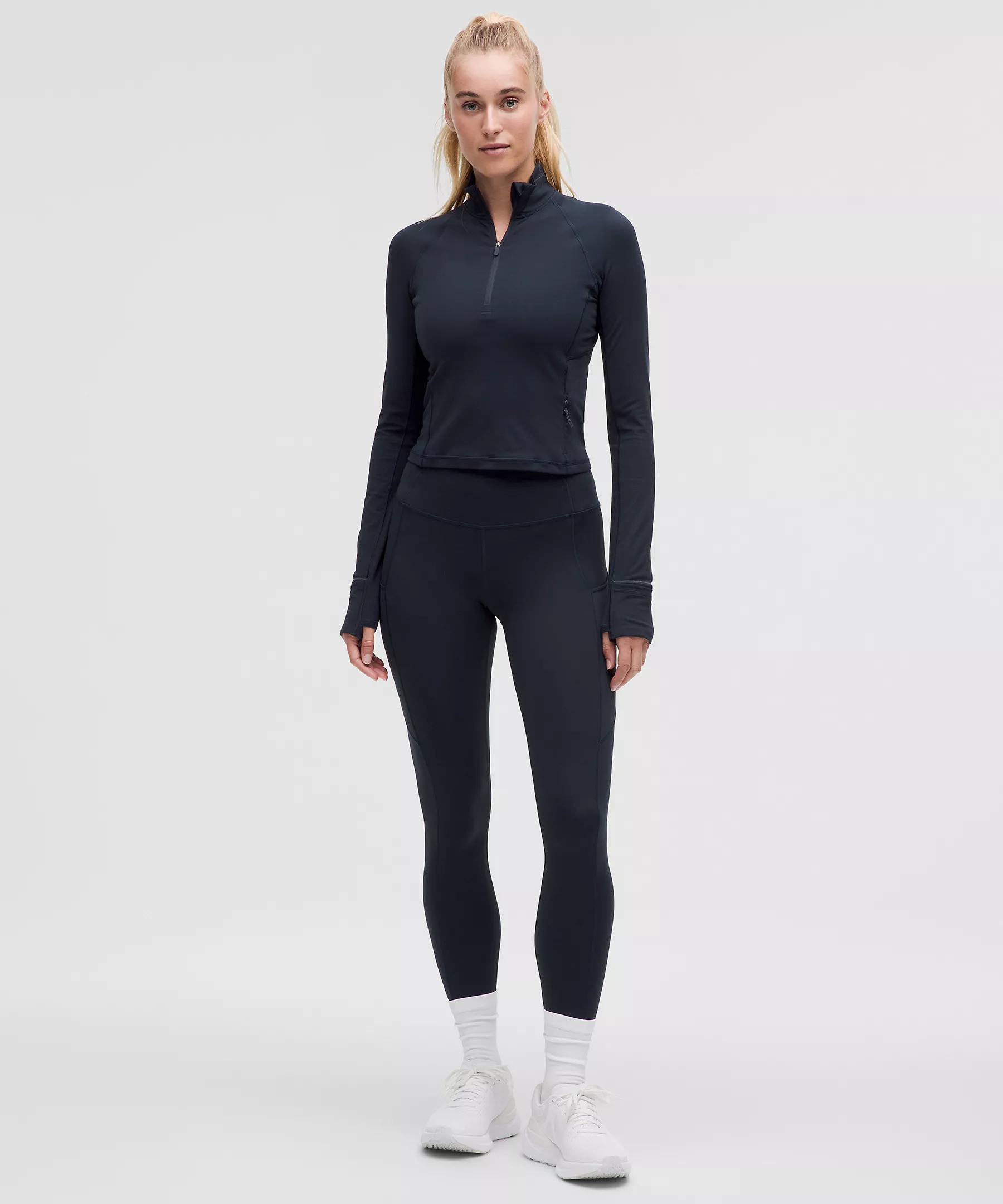 Lululemon 女士It's Rulu 升級版短版半拉鍊上衣