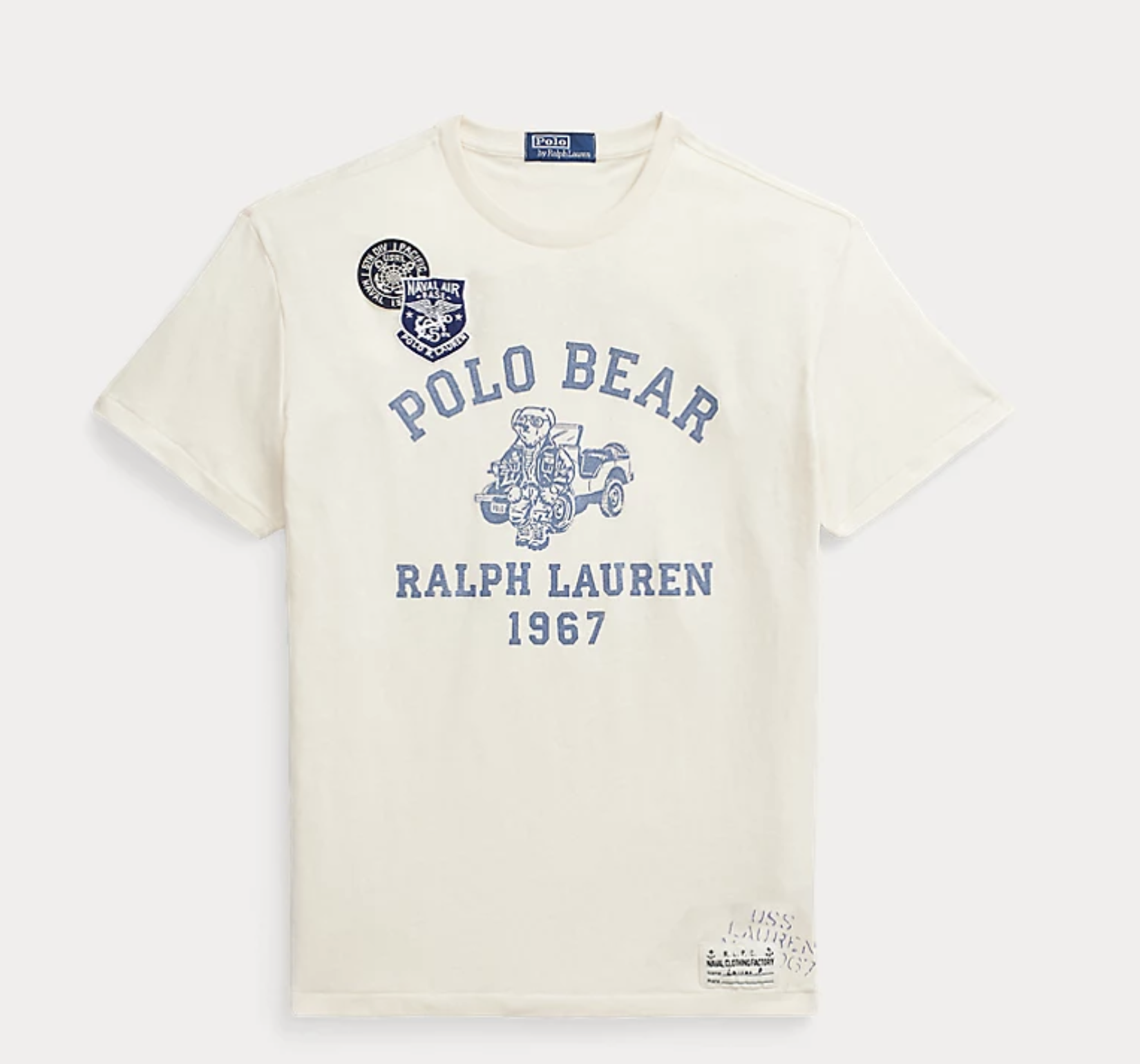 Polo 男士經典版型 Polo 熊平紋針織 T 恤
