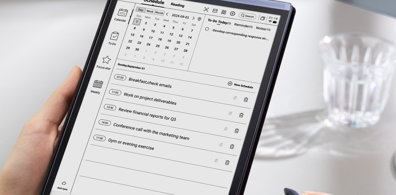 e ink display notebook