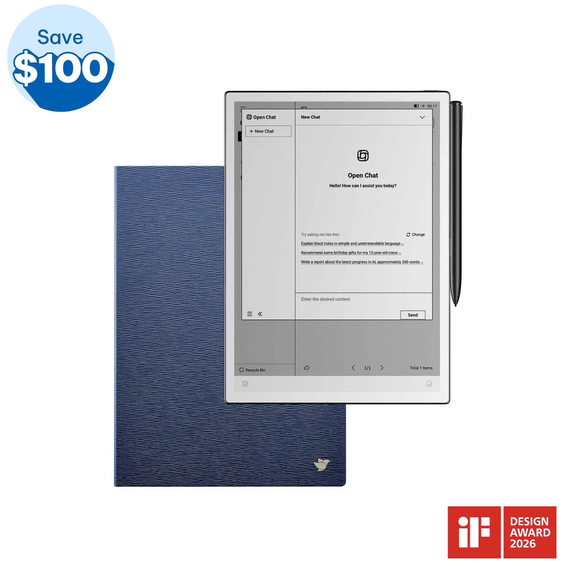 iFLYTEK AINOTE 2, The World's First LLM-Powered Paper Tablet