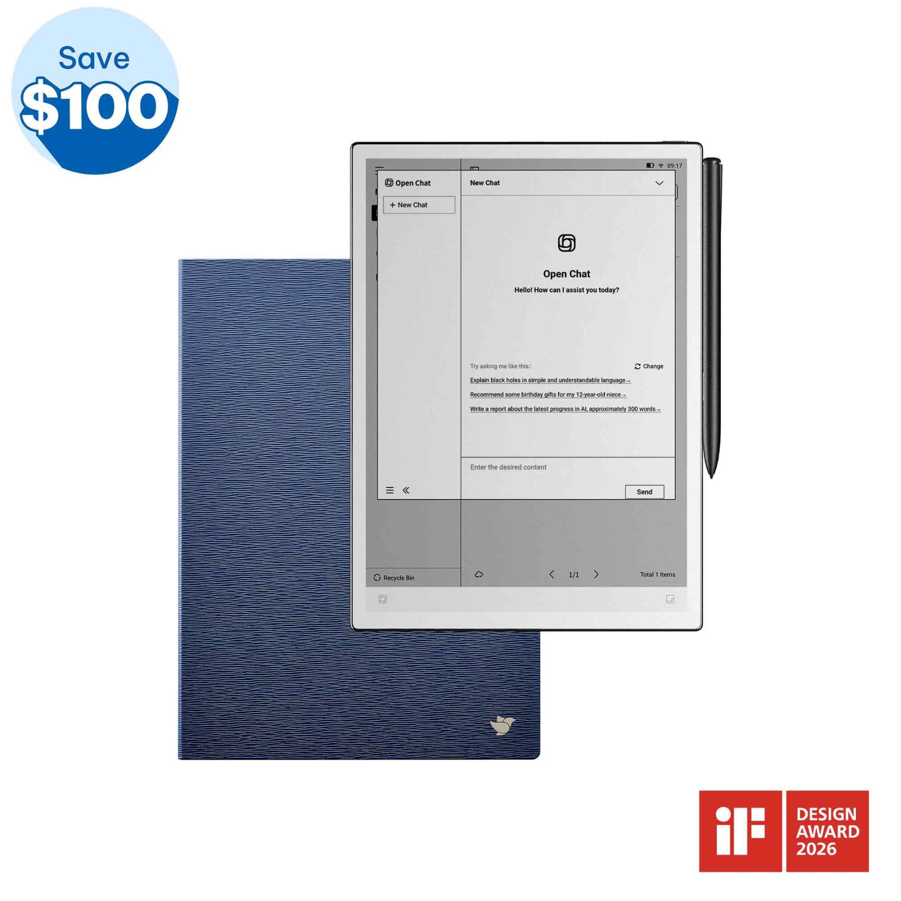 iFLYTEK AINOTE 2, The World's First LLM-Powered Paper Tablet