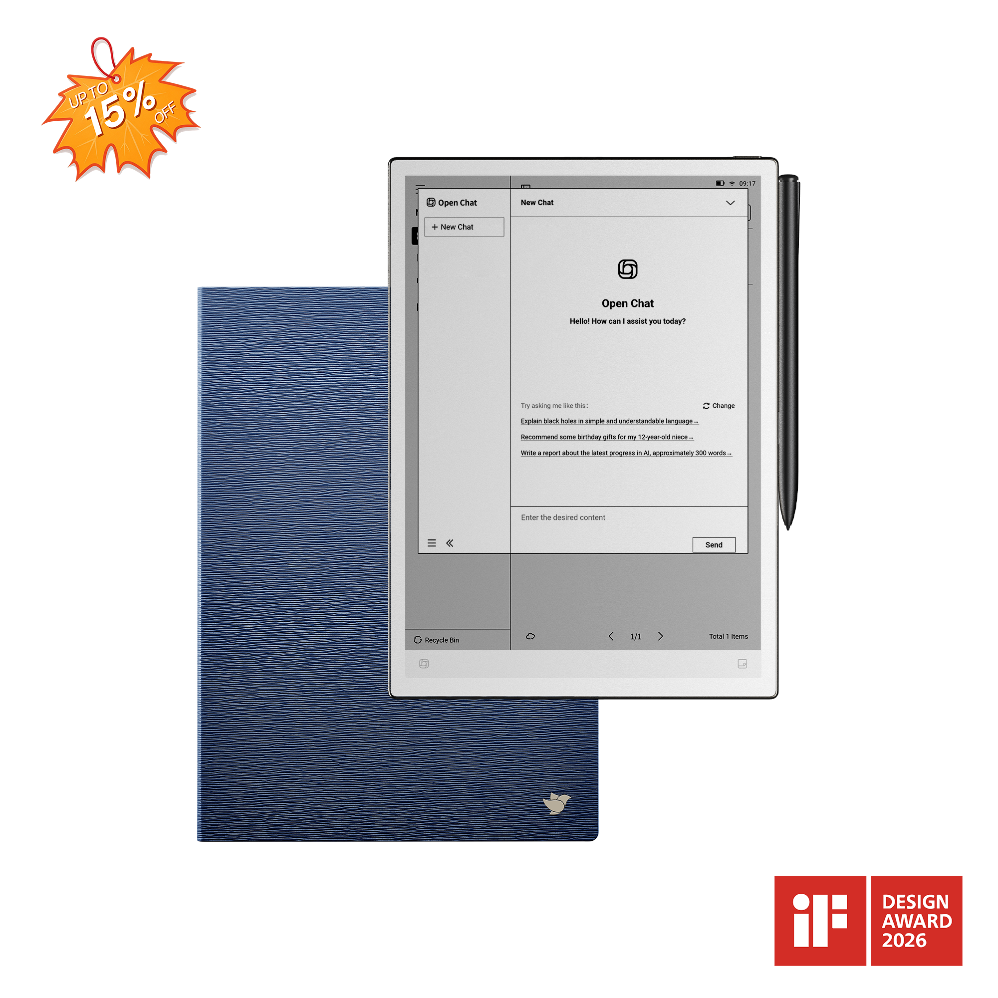 iFLYTEK AINOTE 2, The World's First LLM-Powered Paper Tablet