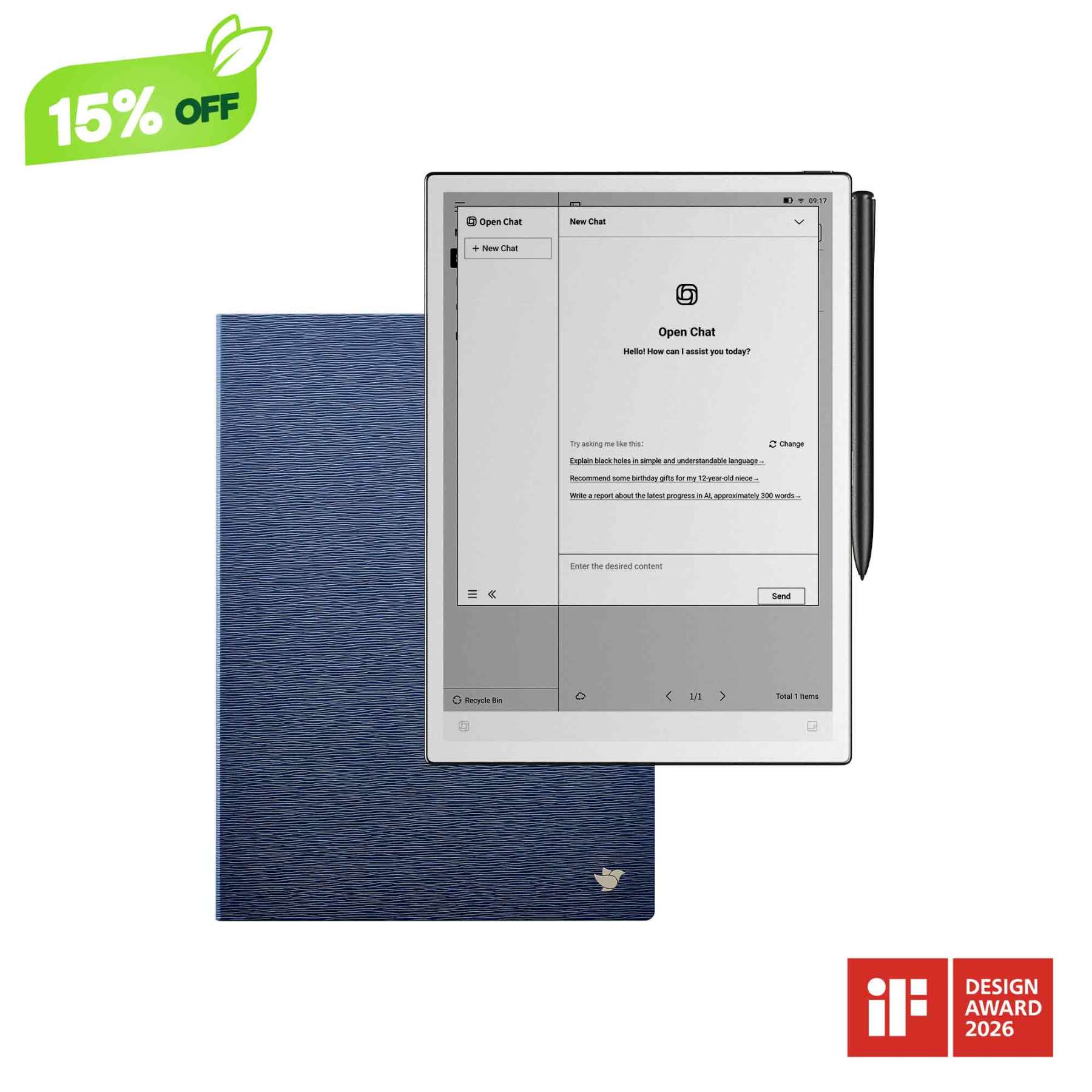 iFLYTEK AINOTE 2, The World's First LLM-Powered Paper Tablet