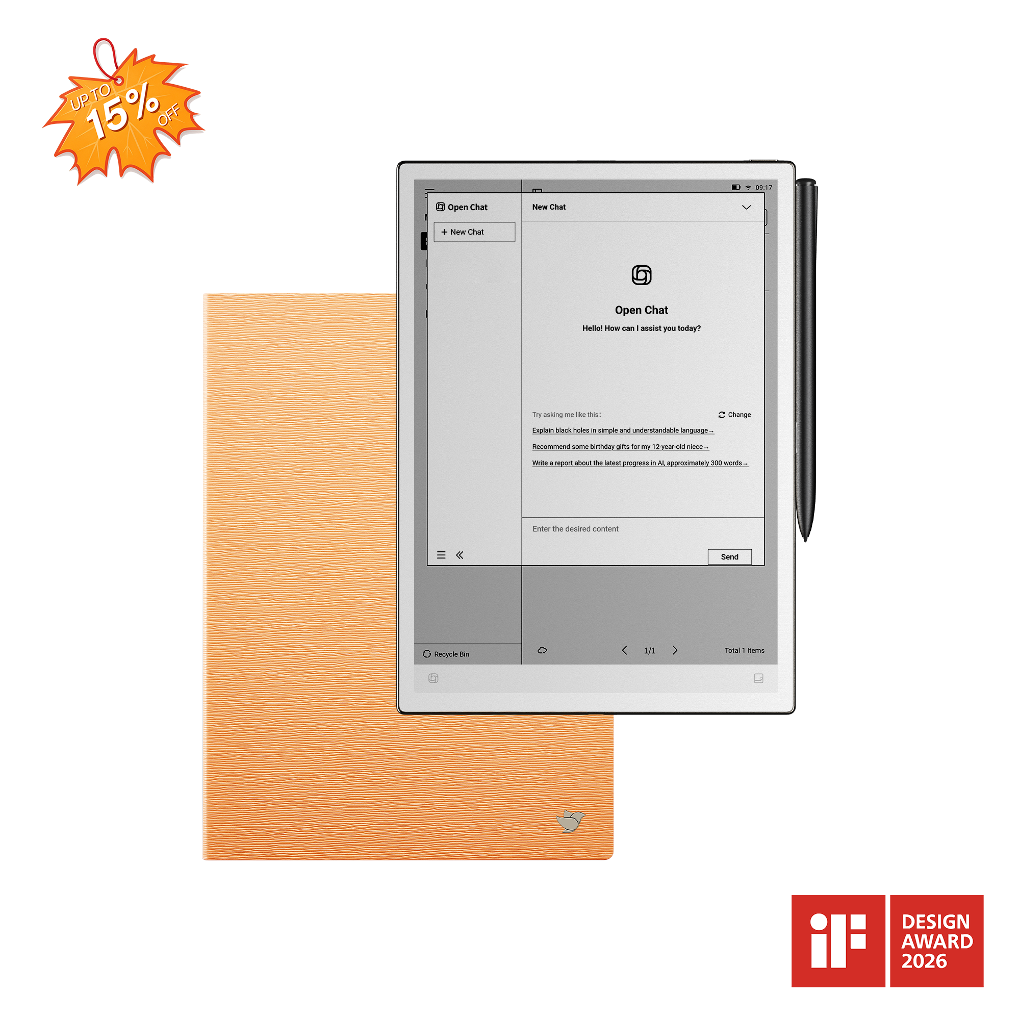 iFLYTEK AINOTE 2, The World's First LLM-Powered Paper Tablet